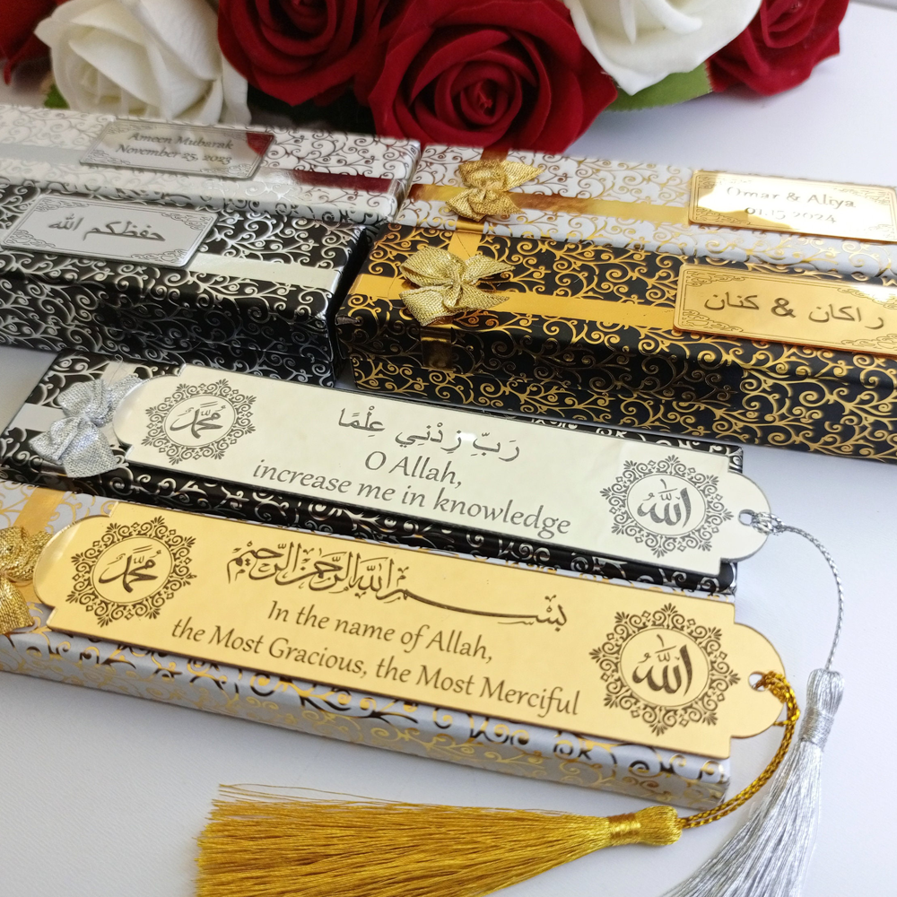 Custom Islamic Bookmark With t - Resin Art Quran Set recension och pris