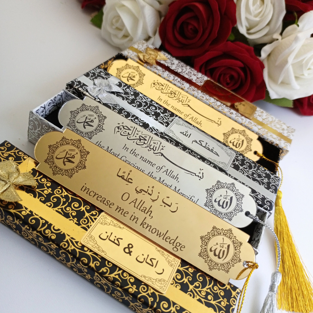 Custom Islamic Bookmark With t - Resin Art Quran Set recension och pris