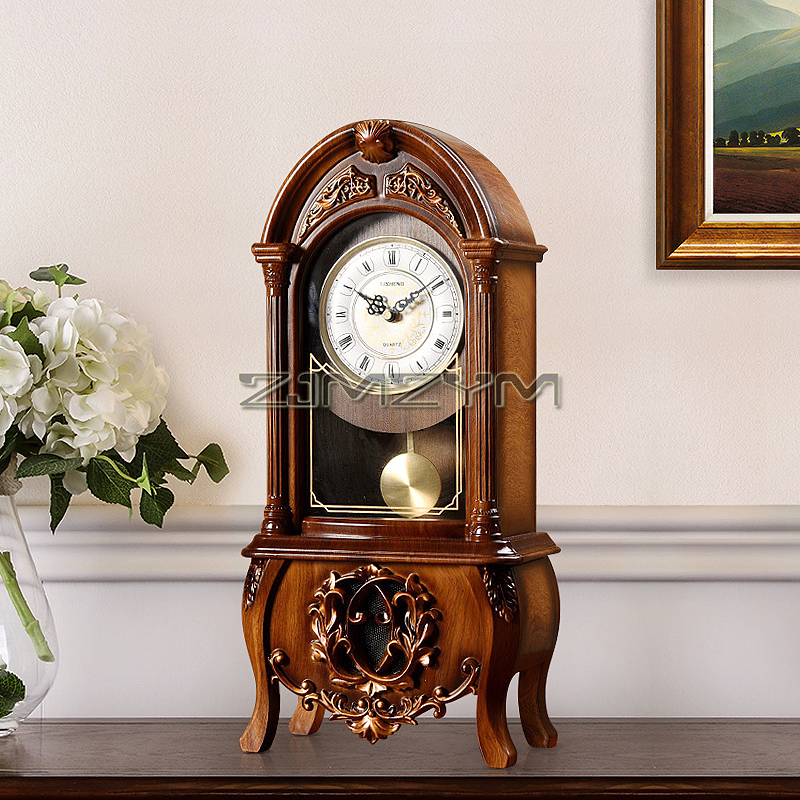 Pendulum Tabletop Clock Wood D - Resin Art Clock recension och pris