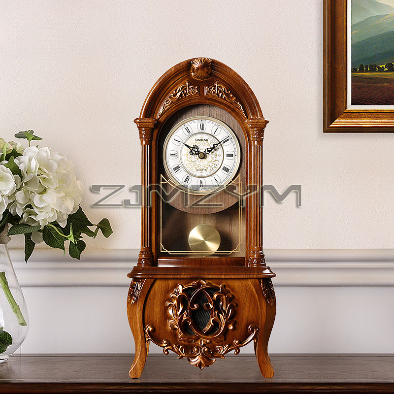 Pendulum Tabletop Clock Wood D - Resin Art Clock recension och pris