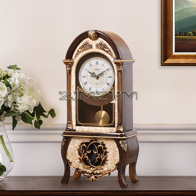 Pendulum Tabletop Clock Wood D - Resin Art Clock recension och pris