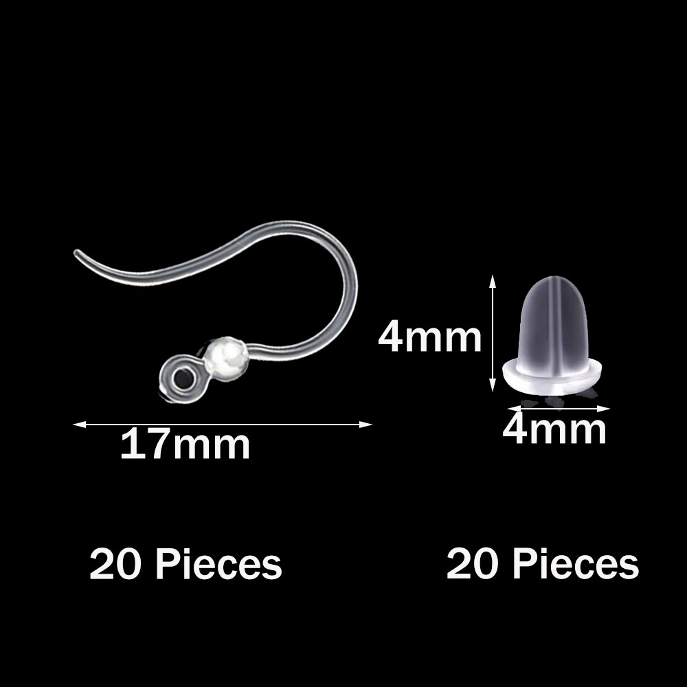 40pcs Clear Plastic Earring Ho - Resin Art Notes recension och pris