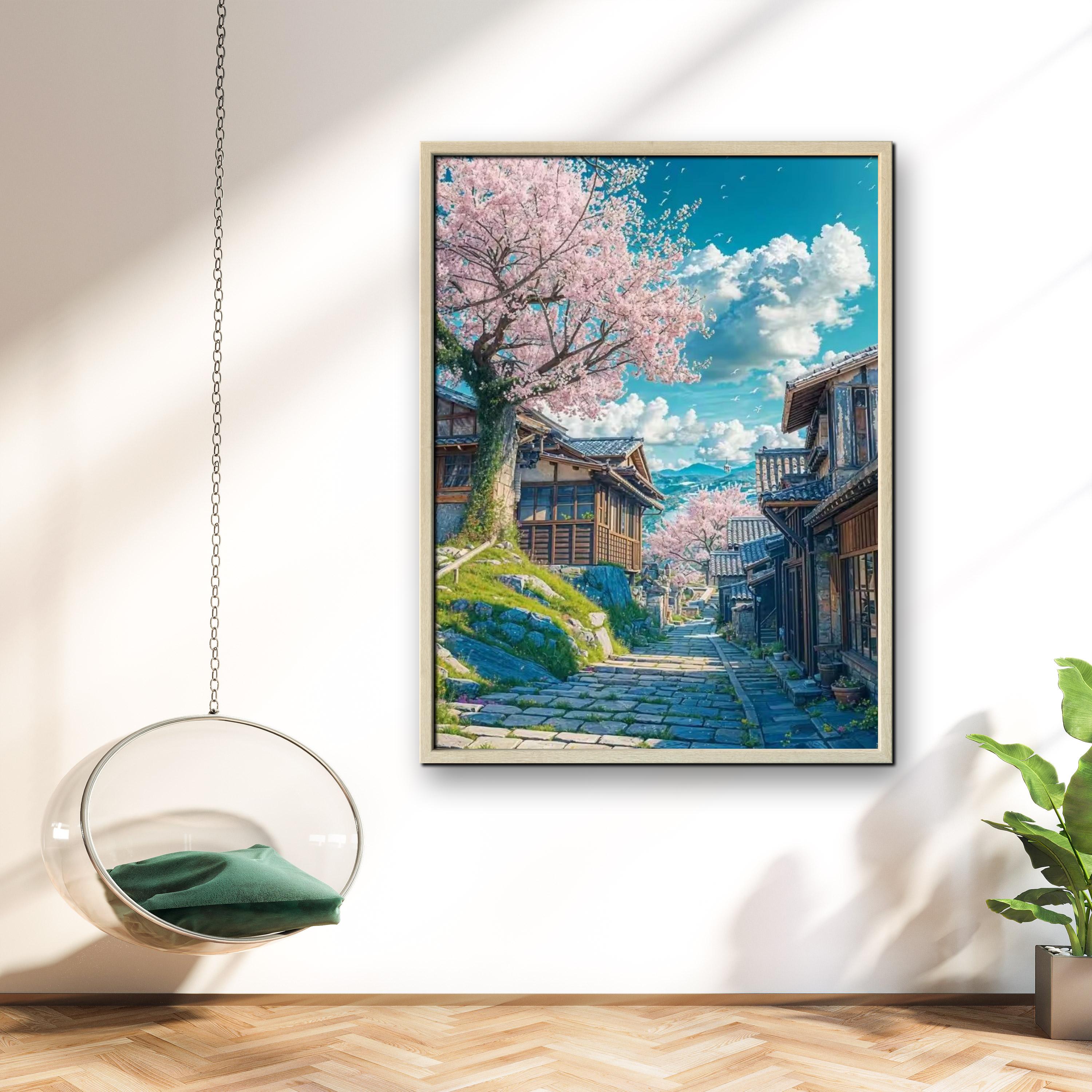 1PC frameless Japanese Cherry  - Resin Art Wall recension och pris