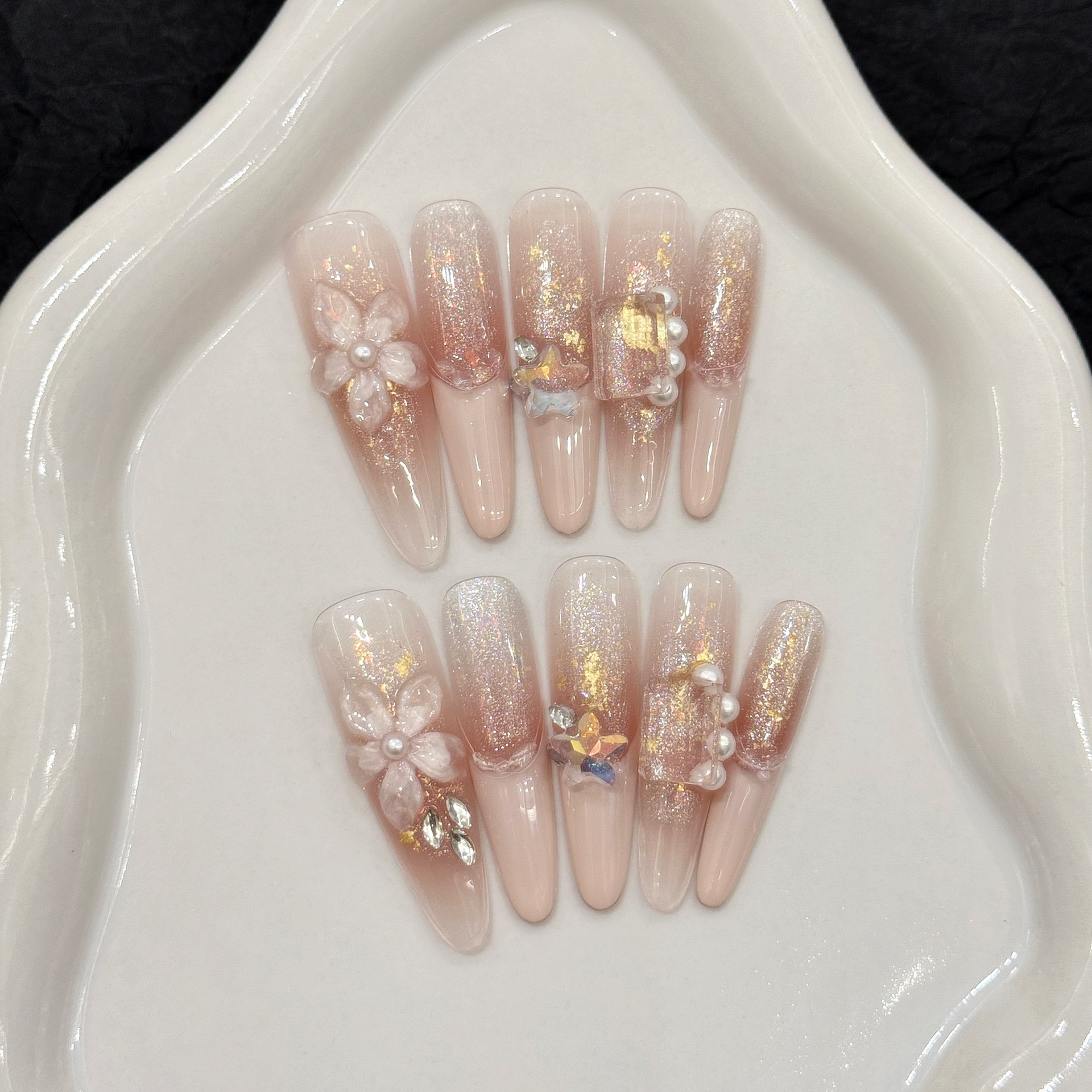 10pcs Pure Hand Pressed Stilet - Resin Art Glitter recension och pris