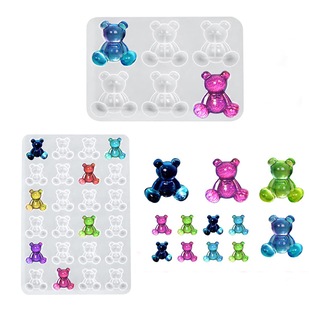 Crystal Bear Resin Silicone Mo - Resin Art Glue recension och pris