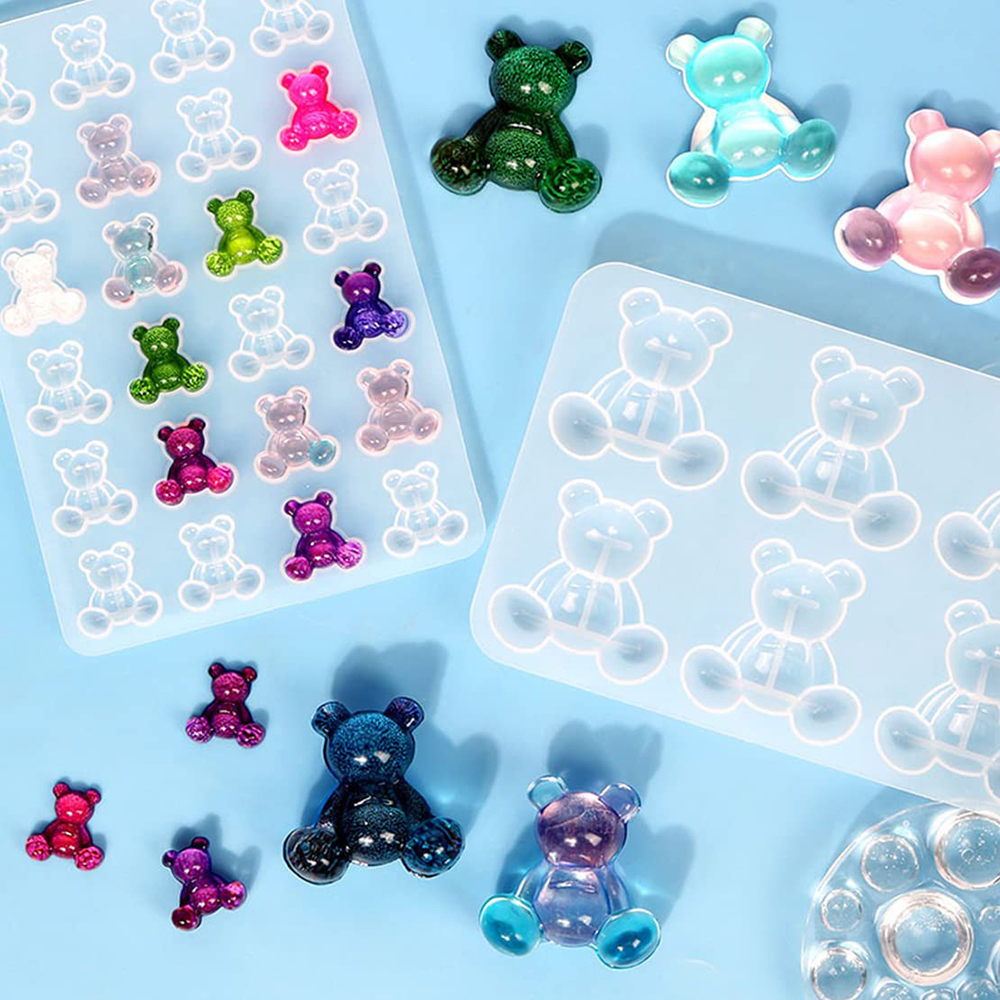Crystal Bear Resin Silicone Mo - Resin Art Glue recension och pris