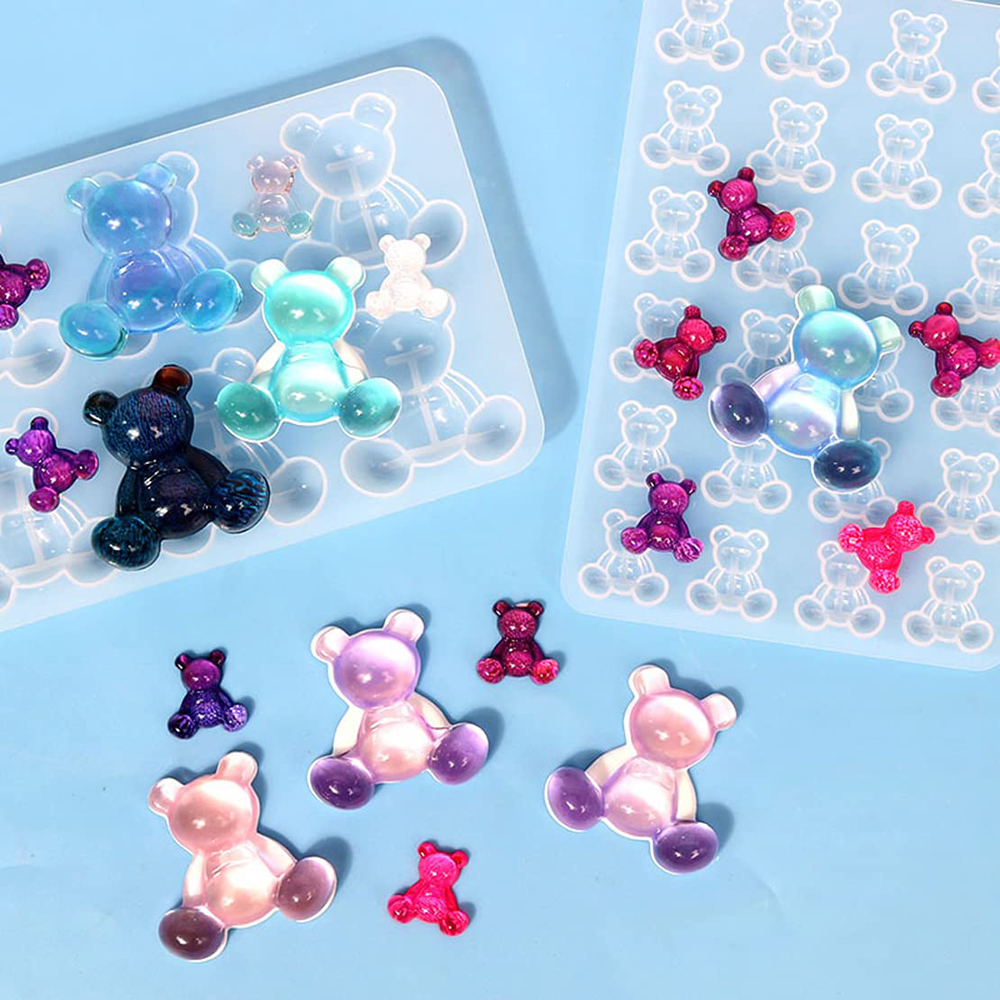 Crystal Bear Resin Silicone Mo - Resin Art Glue recension och pris