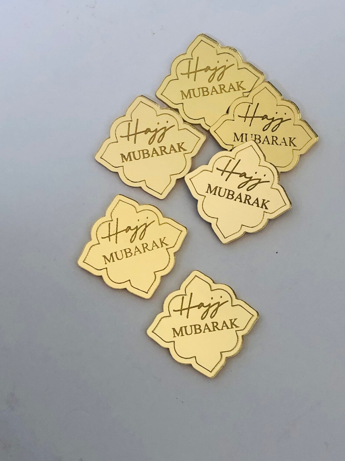 10pcs Hajj Mubarak Engraved Ac - Resin Art Quran Set recension och pris