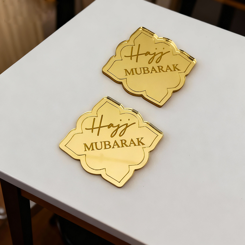 10pcs Hajj Mubarak Engraved Ac - Resin Art Quran Set recension och pris