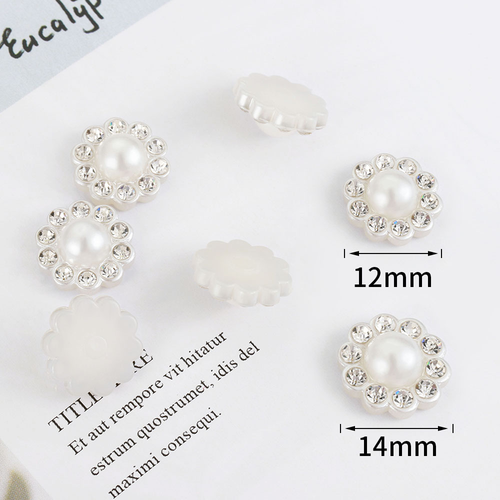 50pcs White Flat Imitation Pea - Resin Art Notes recension och pris