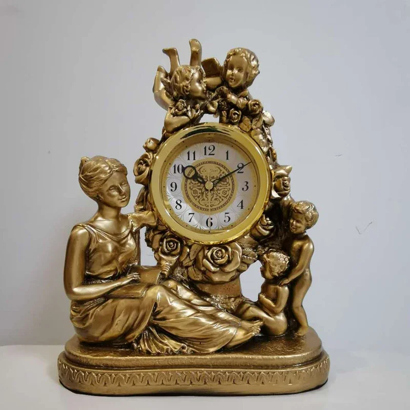 Retro European Resin Table Clo - Resin Art Clock recension och pris