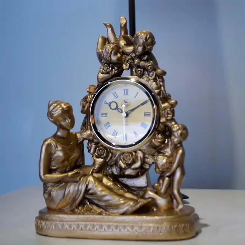 Retro European Resin Table Clo - Resin Art Clock recension och pris