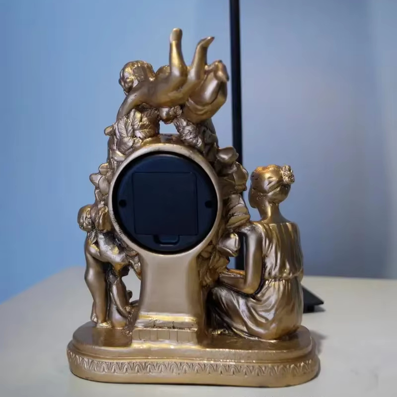Retro European Resin Table Clo - Resin Art Clock recension och pris