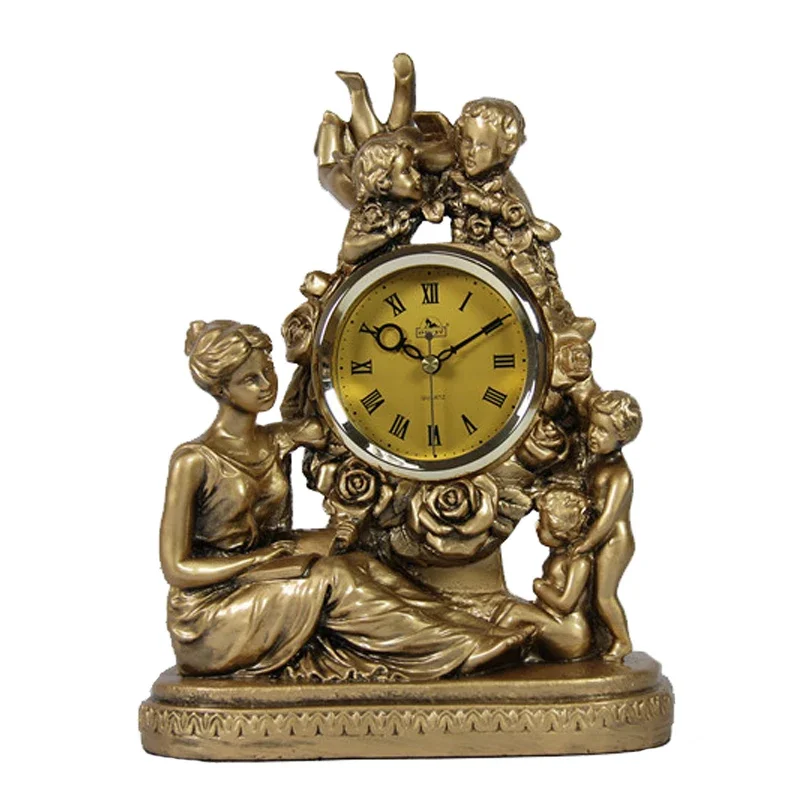 Retro European Resin Table Clo - Resin Art Clock recension och pris