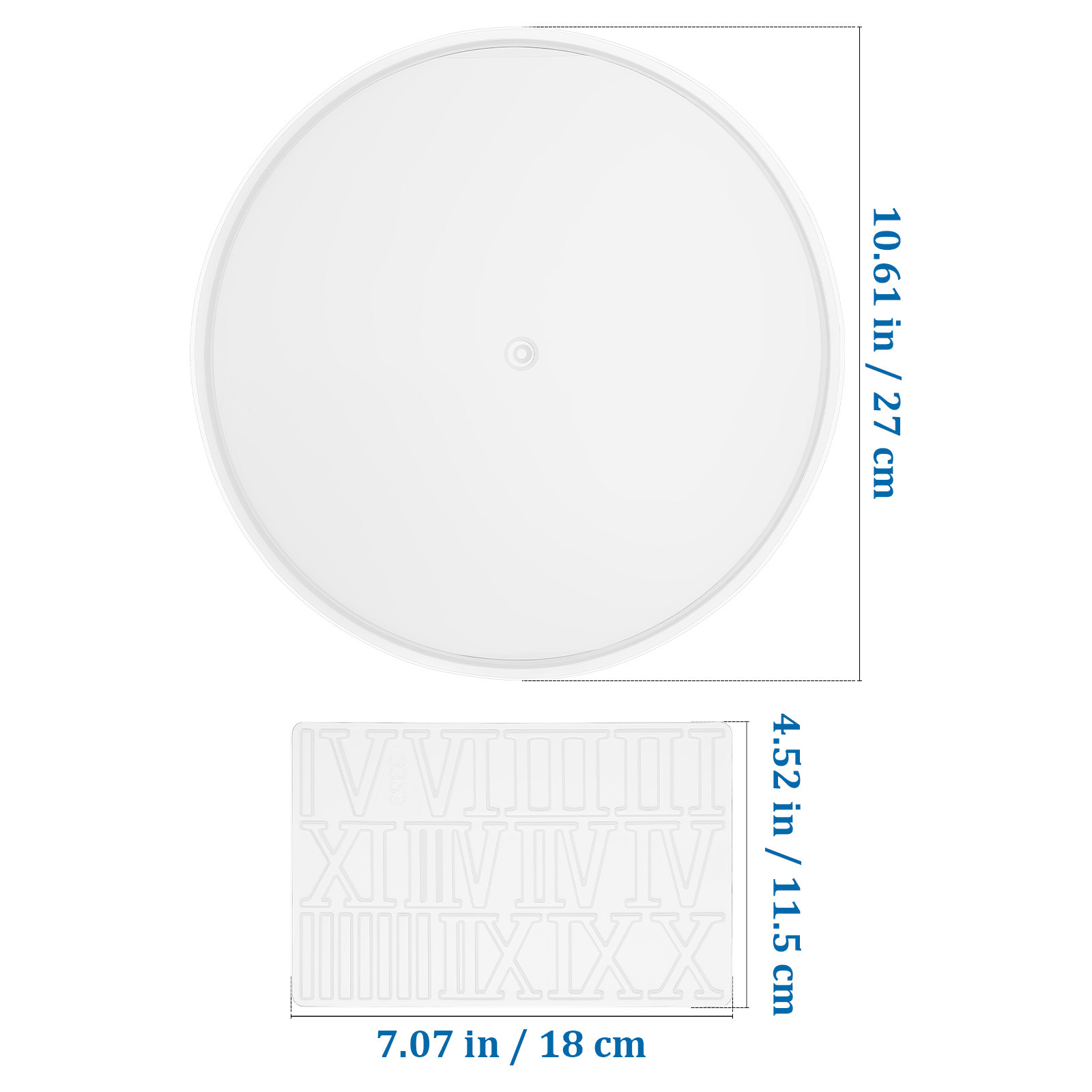 1Set Round Silicone Clock Dial - Resin Art Clock recension och pris
