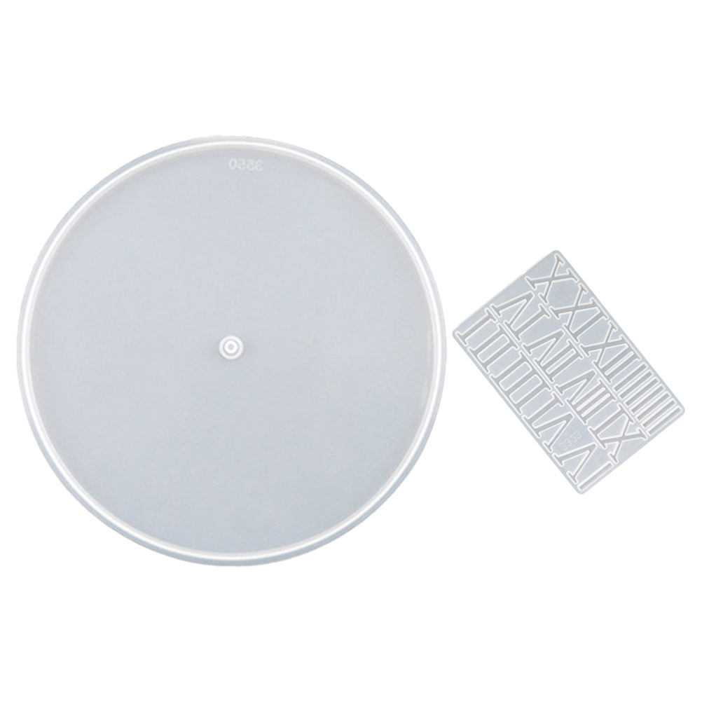 1Set Round Silicone Clock Dial - Resin Art Clock recension och pris