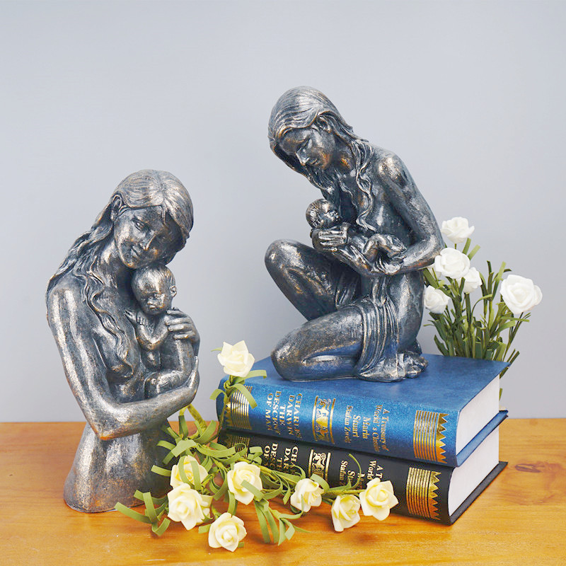Mother Child Resin Sculpture H - Resin Art Wedding Gift recension och pris