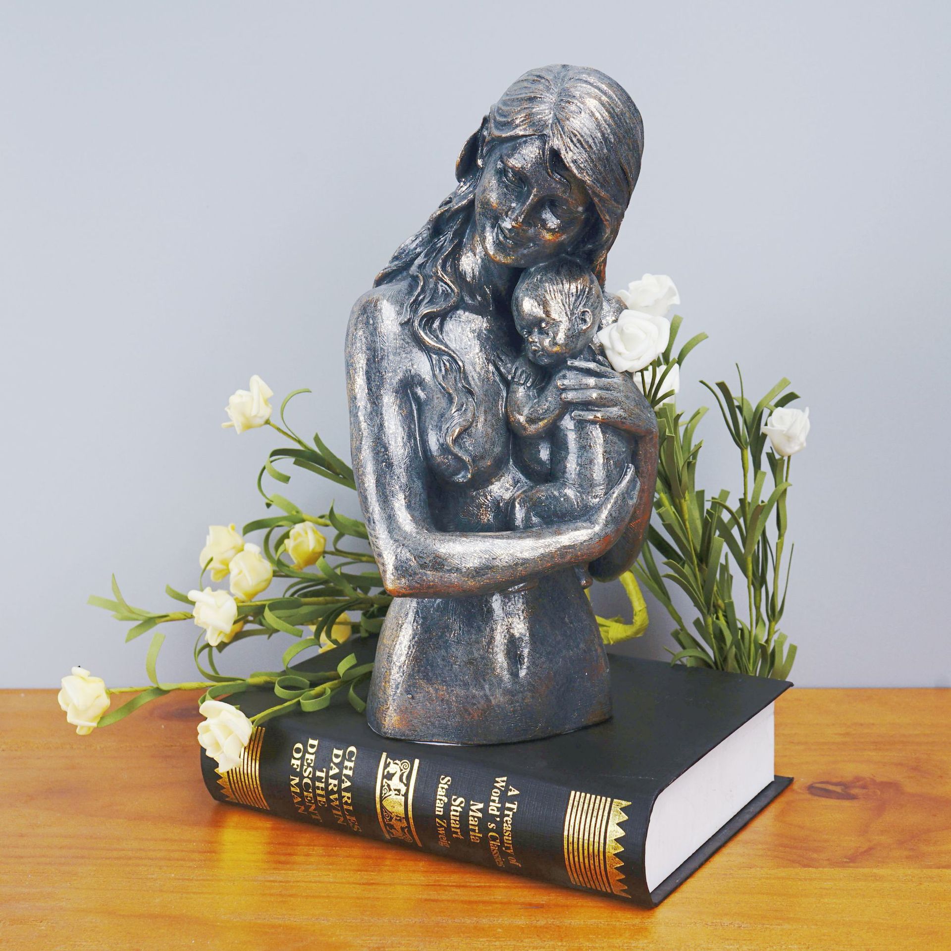 Mother Child Resin Sculpture H - Resin Art Wedding Gift recension och pris