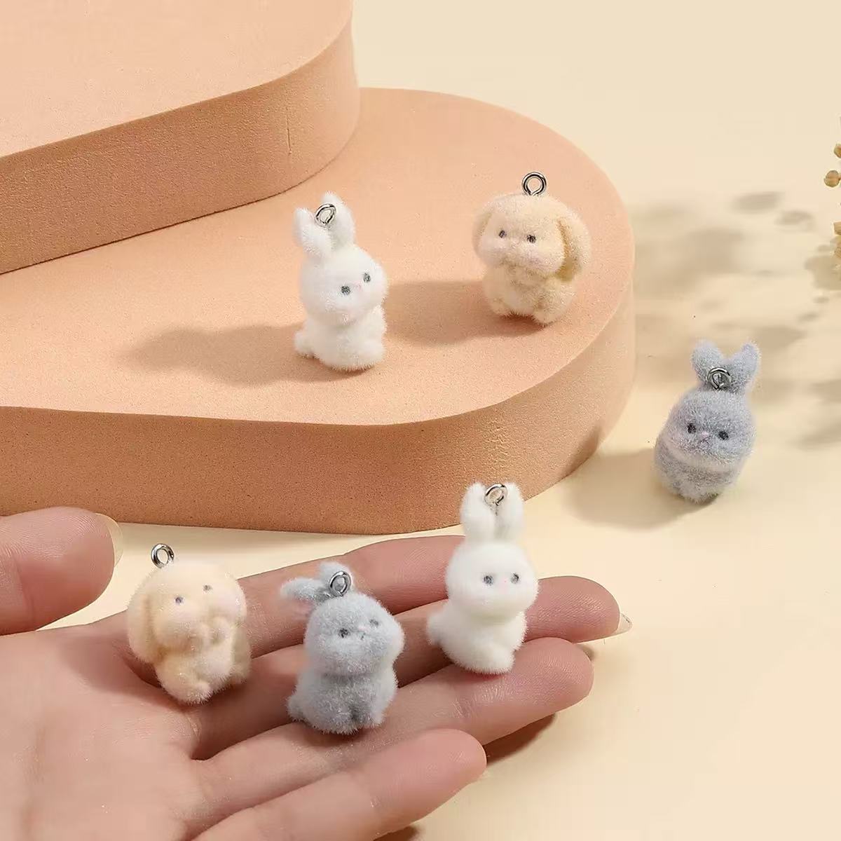 10pcs Flocking Little Rabbit R - Resin Art Notes recension och pris