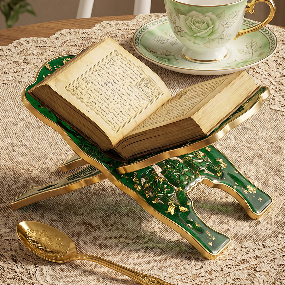 S0266 Eid Quran Book Holder Mo - Resin Art Quran Set recension och pris