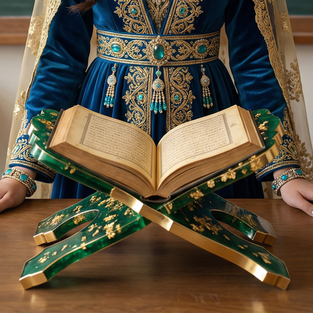 S0266 Eid Quran Book Holder Mo - Resin Art Quran Set recension och pris