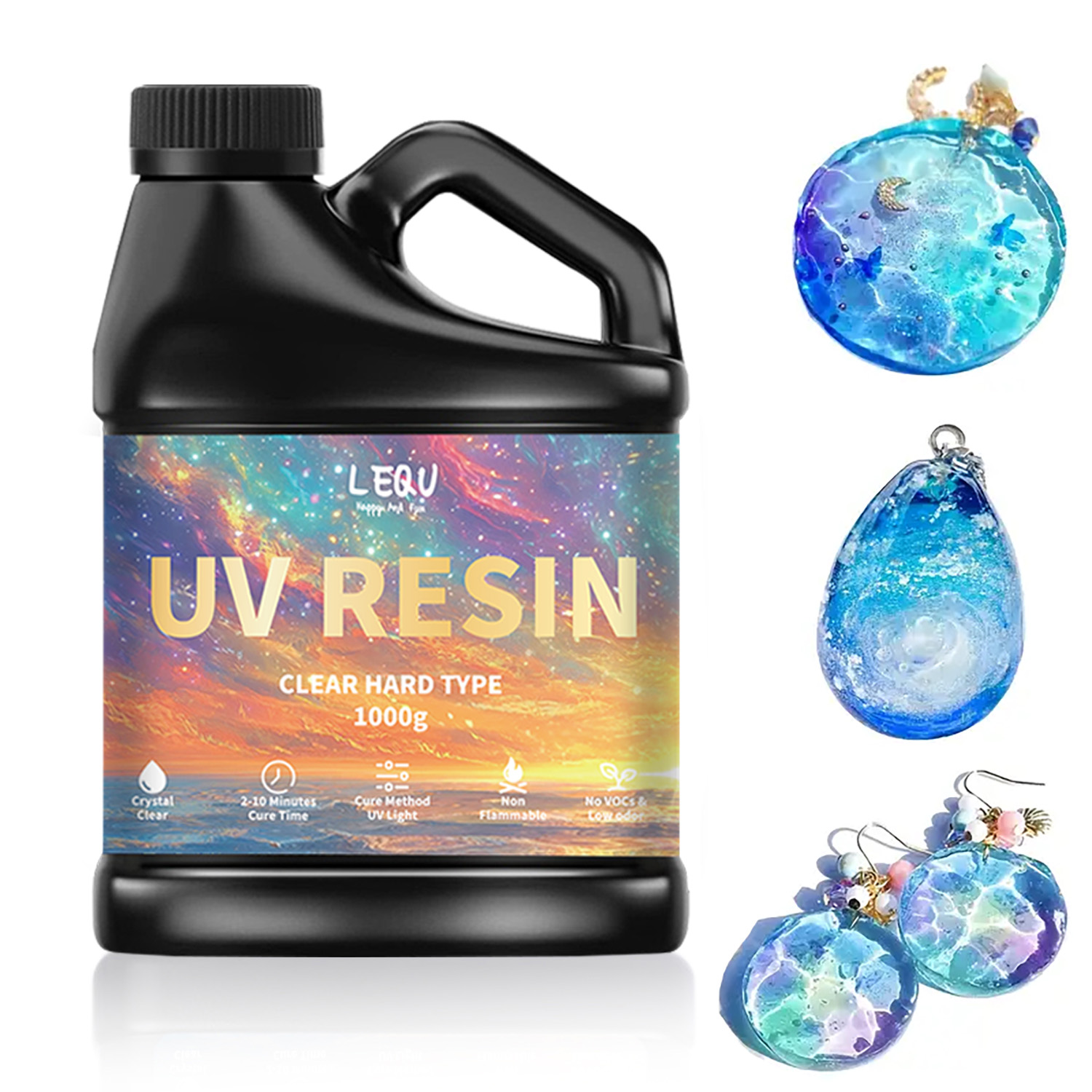 100/200/500/1000g UV Epoxy Res - Resin Art Glue recension och pris