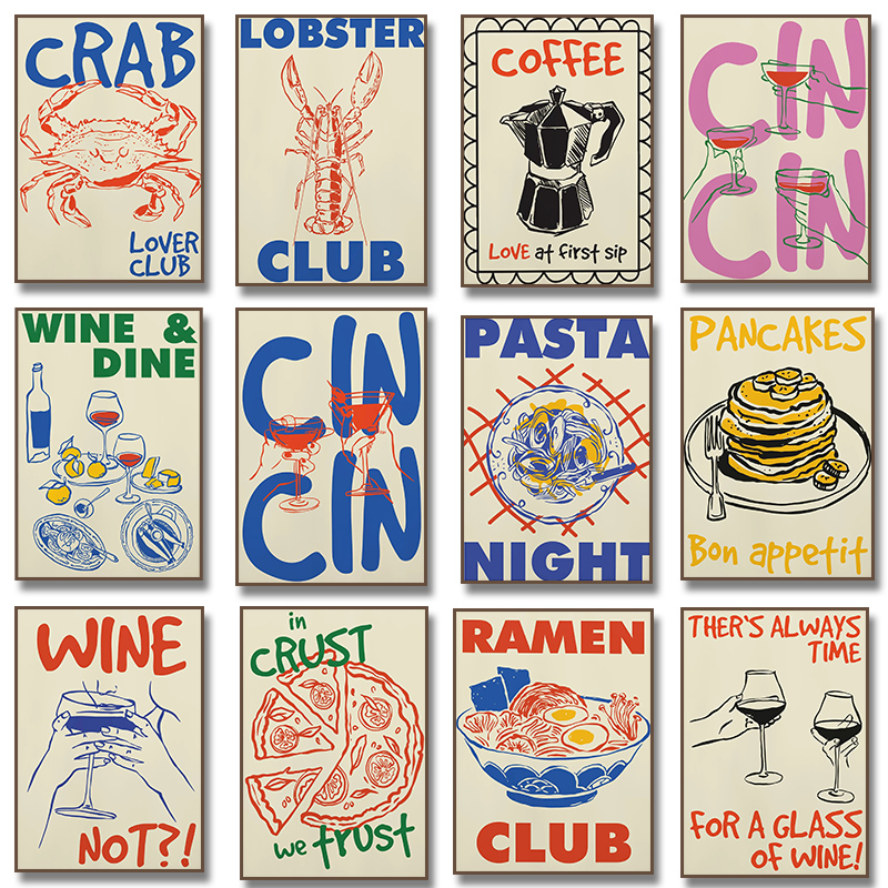 Trendy Coffee Cheers Print Pos - Resin Art Kitchen recension och pris